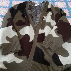 Camo cardigan